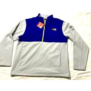 Men’s XL  The North Face Sun Rise 1/4 Zip Pullover Heather light  Gray blue new